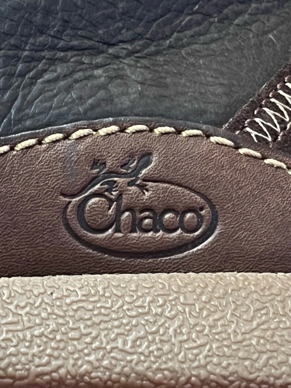 Chaco Men's Black Leather Chukka Boots with Brown Welt